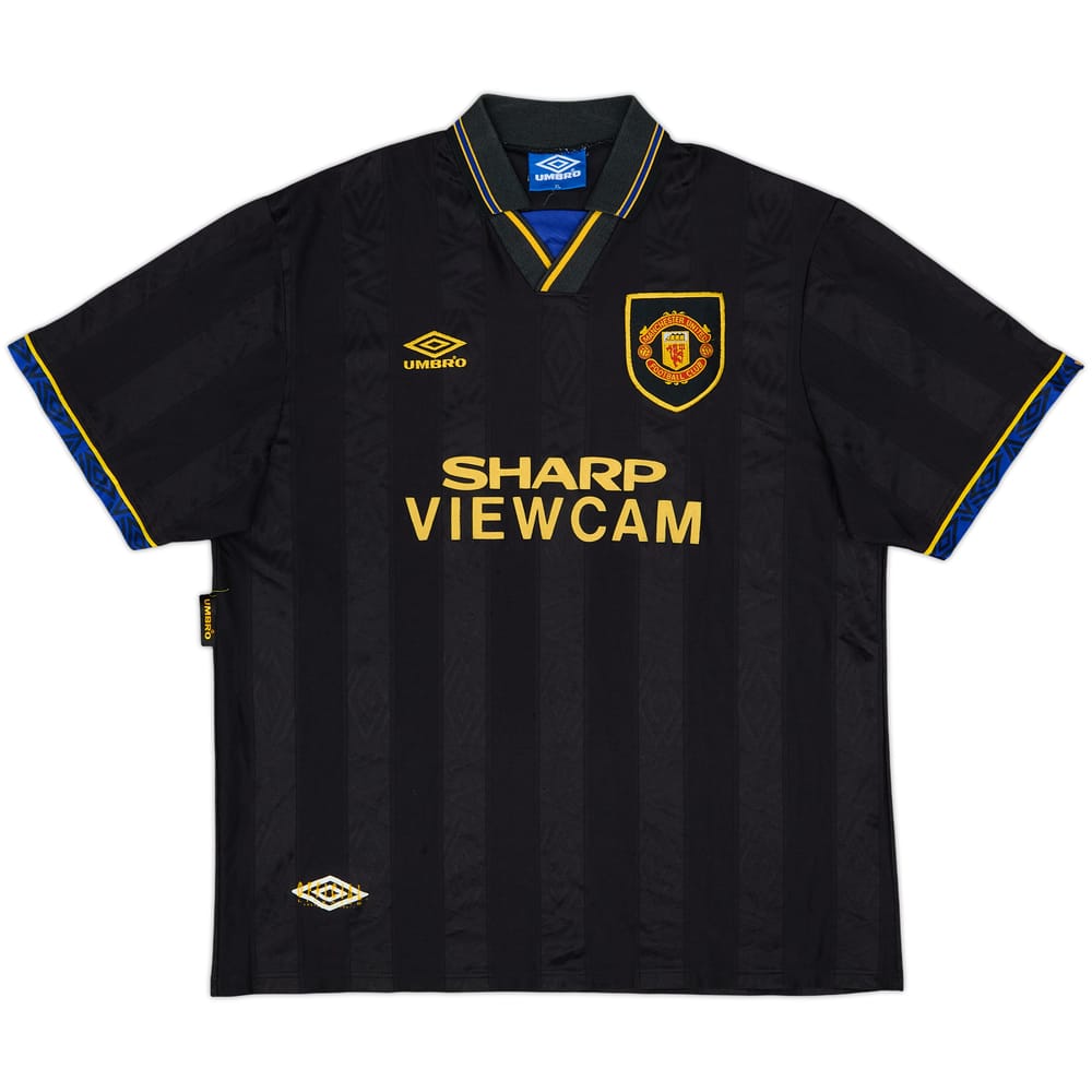 1993-95 Manchester United Away Shirt Cantona #7 - 6/10 - (XL)