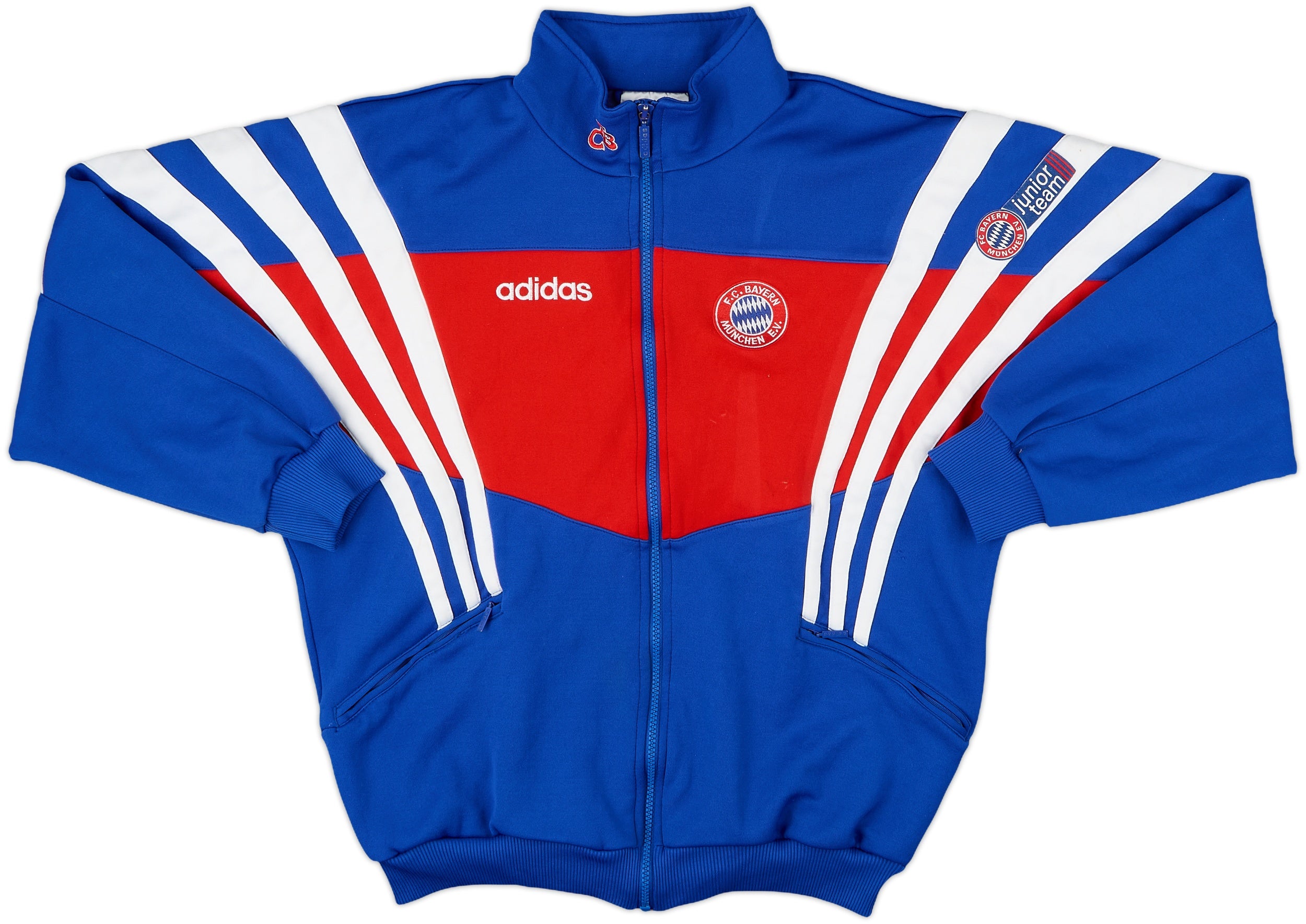 1995-96 Bayern Munich Junior Team adidas Track Jacket - 7/10 - (M/L) Limited Edition Cop Now!