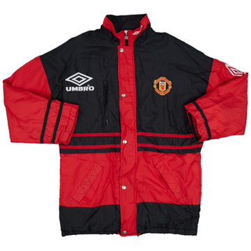 1996-97 Manchester United Umbro Padded Bench Coat - 6/10 - (M)