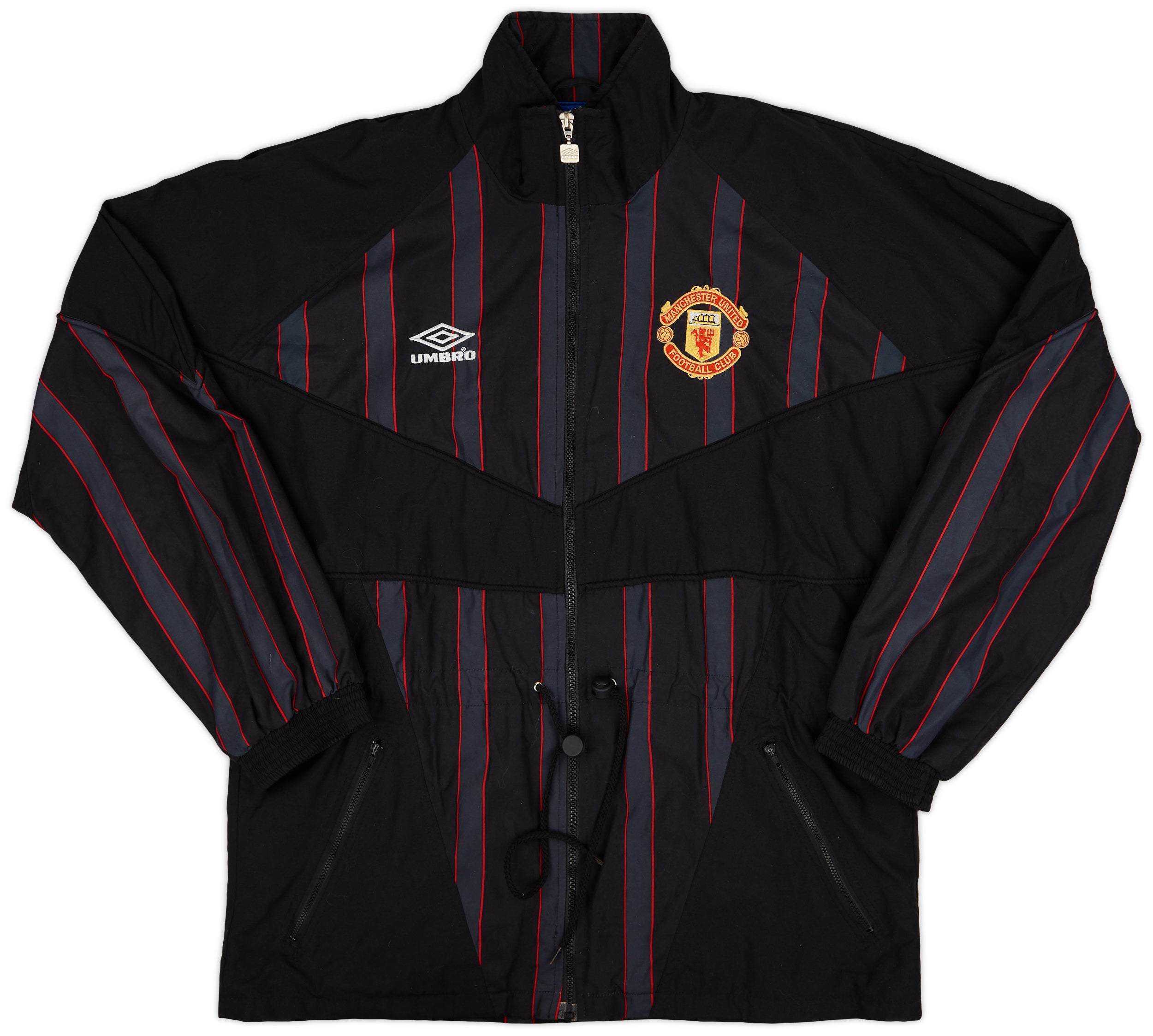 1996-97 Manchester United Umbro Bench Coat - 9/10 - (L) | Fresh Retro Style, Limited Drop, KIXKS Exclusive