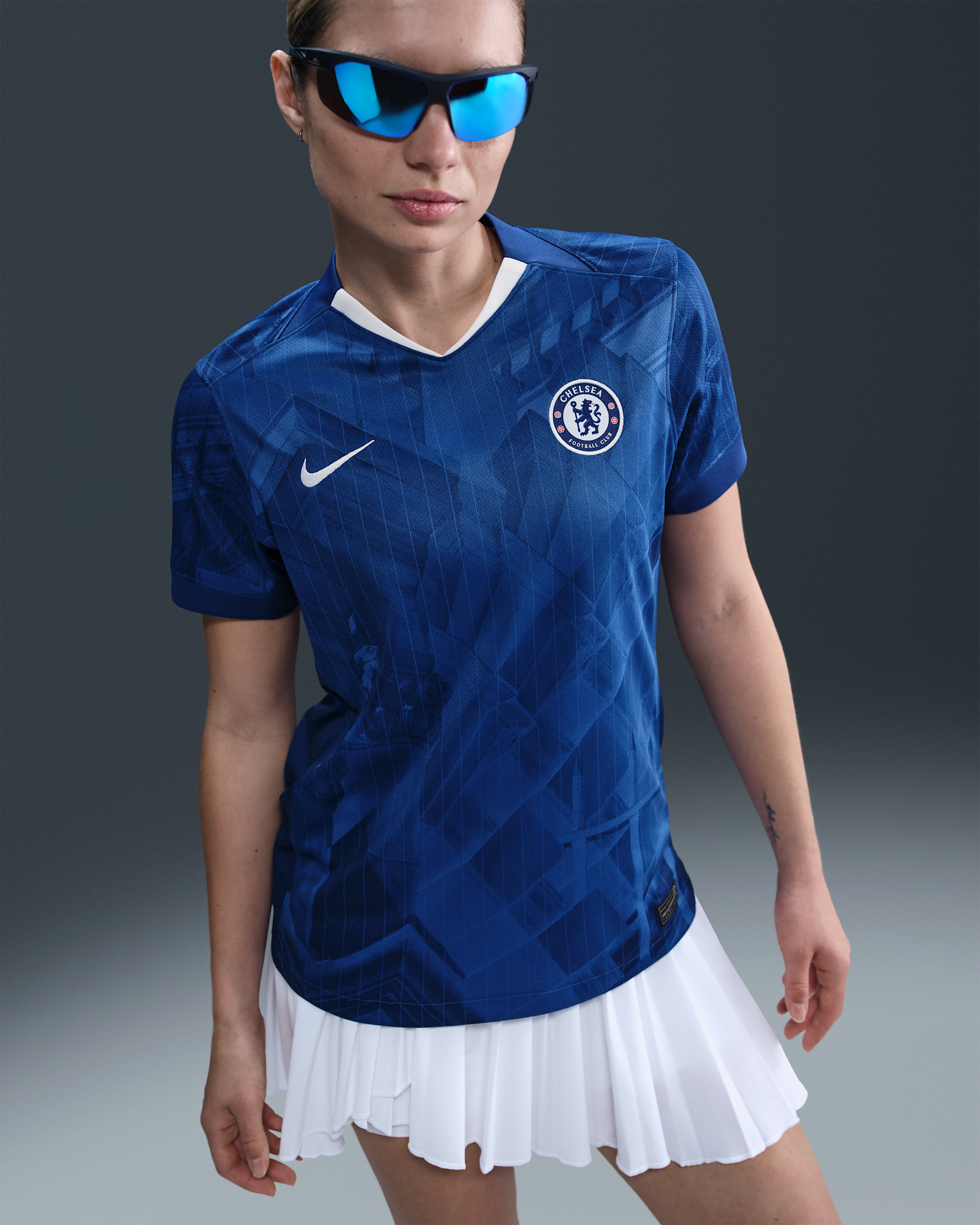 Chelsea F.C. 2025/26 Stadium Home Women's Nike Dri-FIT Football Replica Shirt