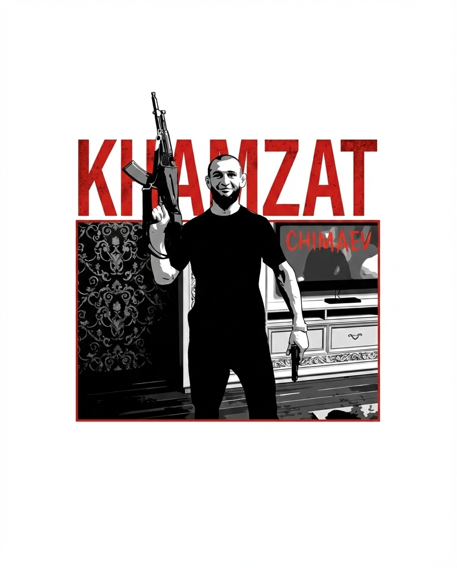 Khamzat "Borz" Chimaev 'SMESH' Tapestry UFC Flag