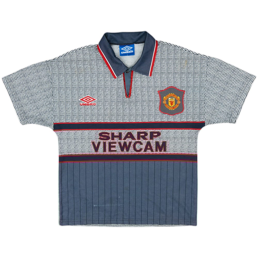 1995-96 Manchester United Away Shirt Cantona #7 - 8/10 (Y) | Cop Now at KIXKS