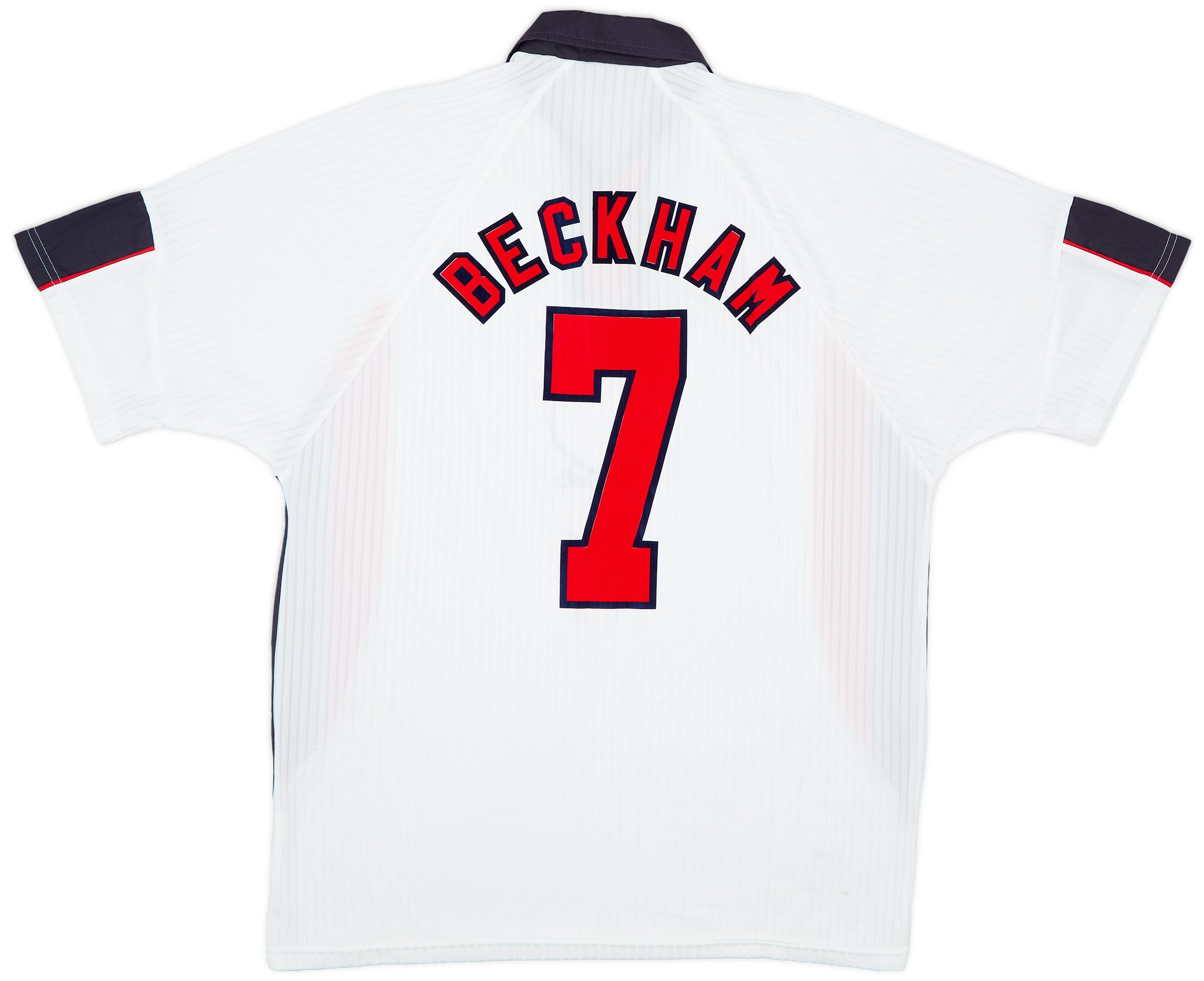 1997-99 England Home Shirt Beckham #7 - Limited Edition Classic Retro Soccer Jersey for Men